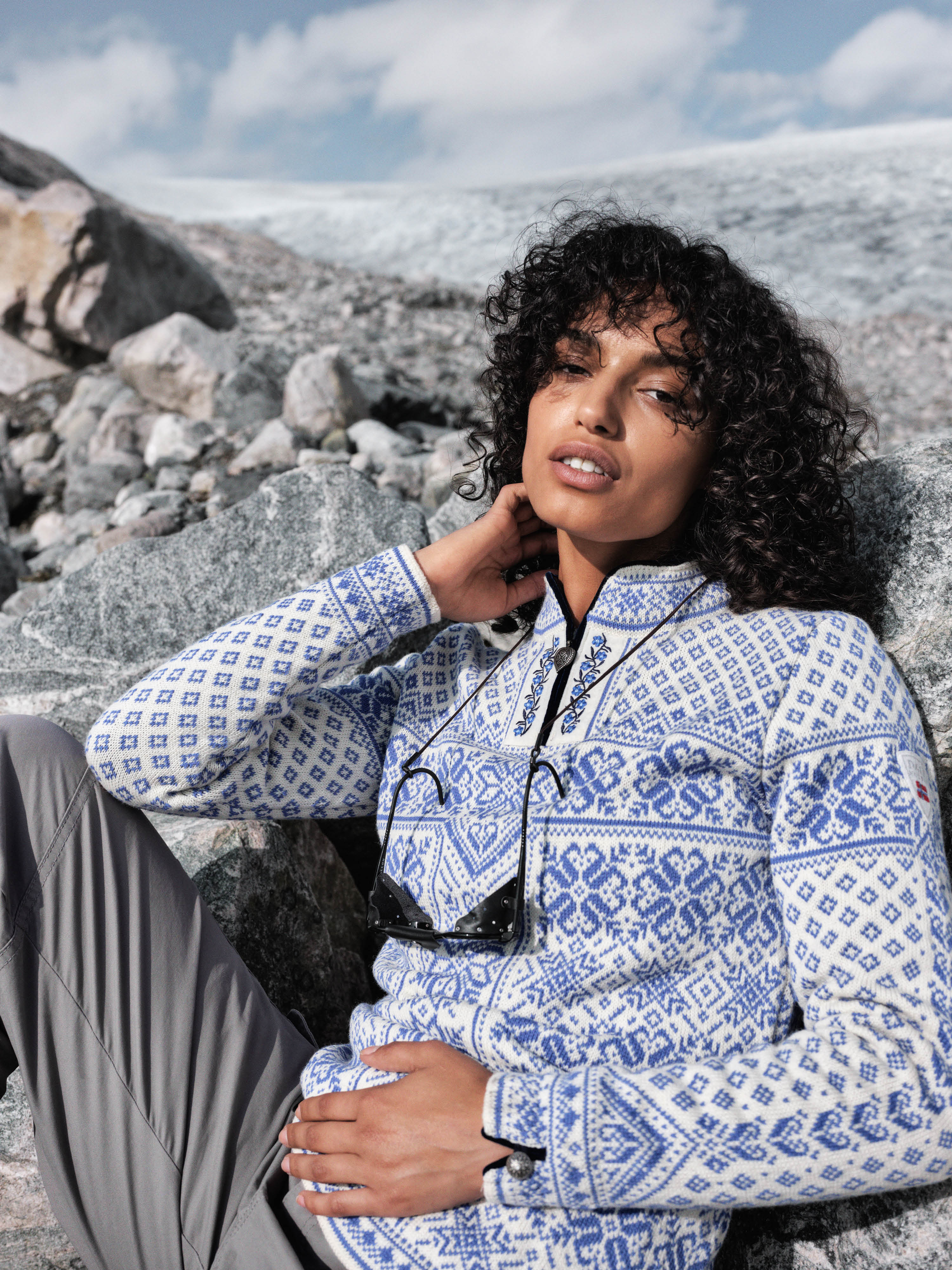 Peace ullgenser  Blå