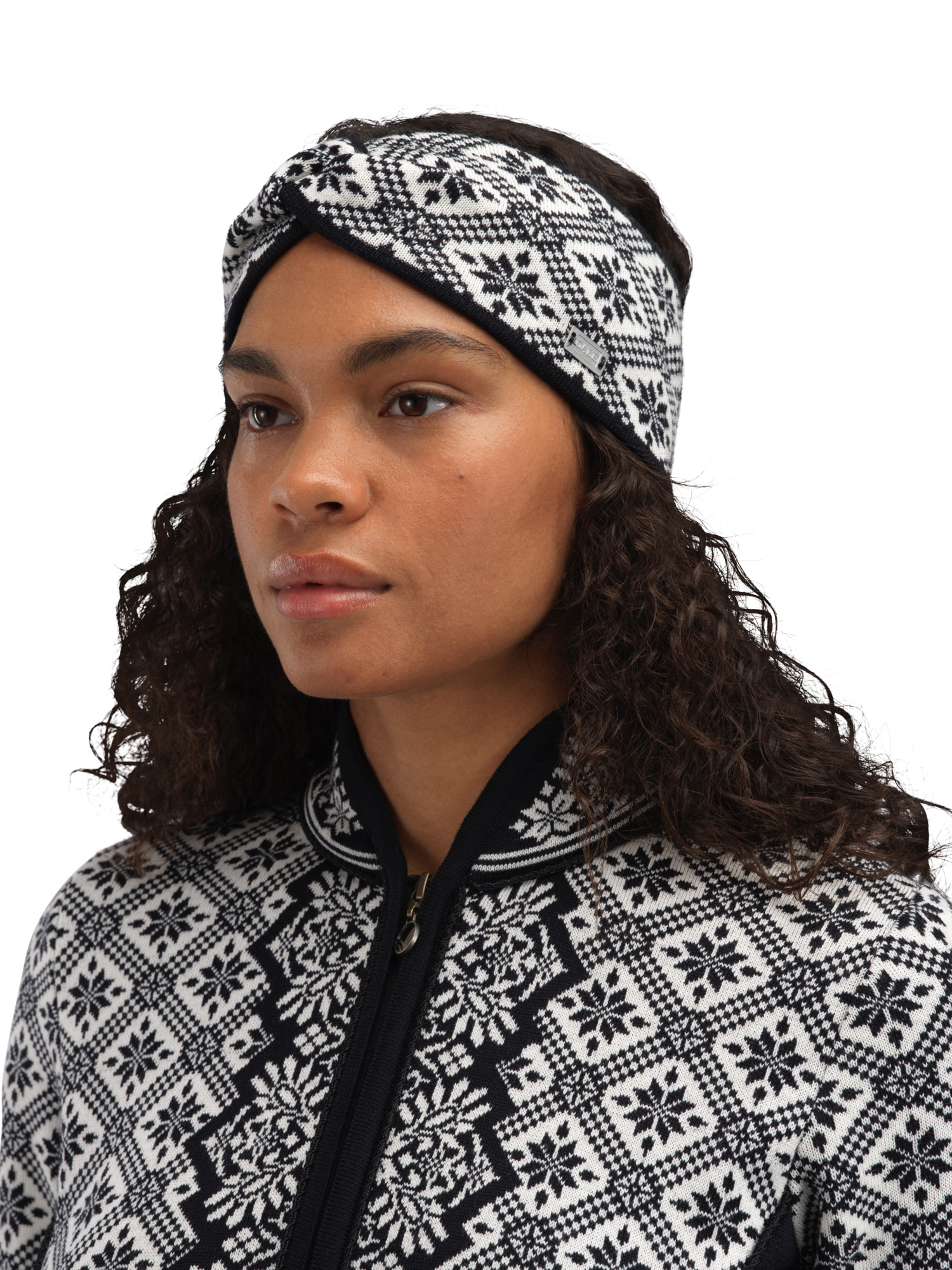 Christiania pannebånd - merino Sort