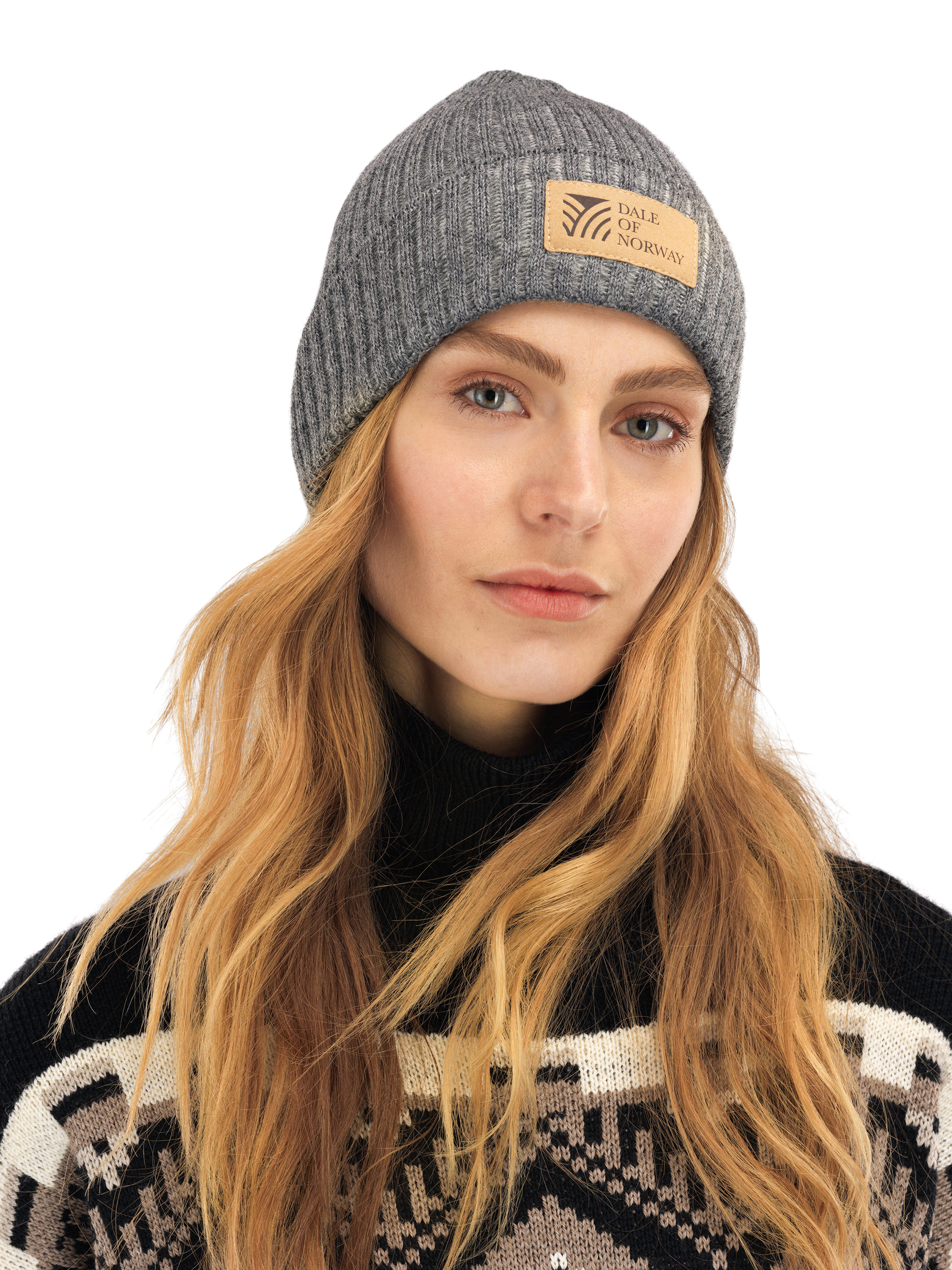 Alvøy lue - norsk ull Grå