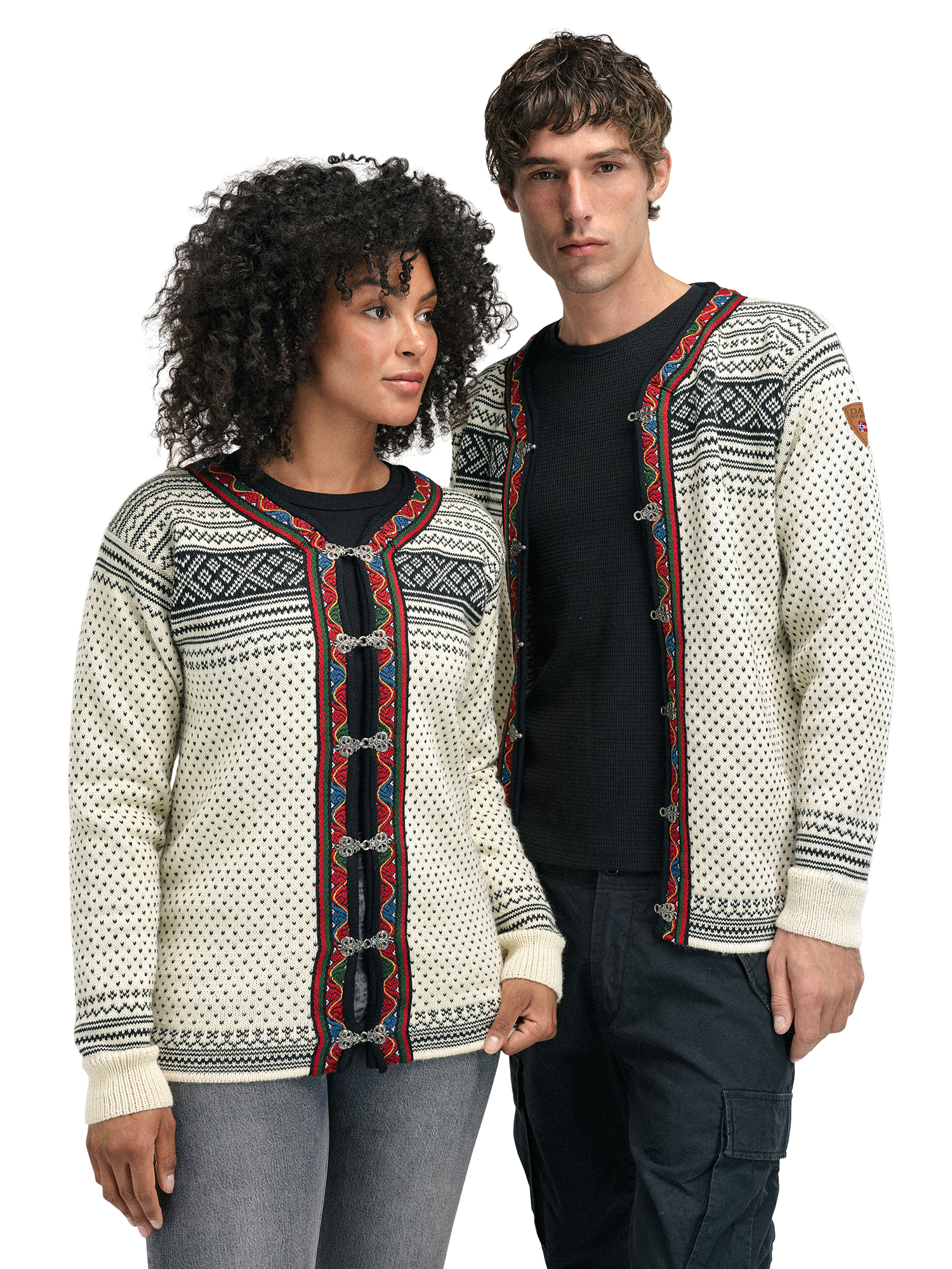 Setesdal lusekofte - norsk ull Offwhite