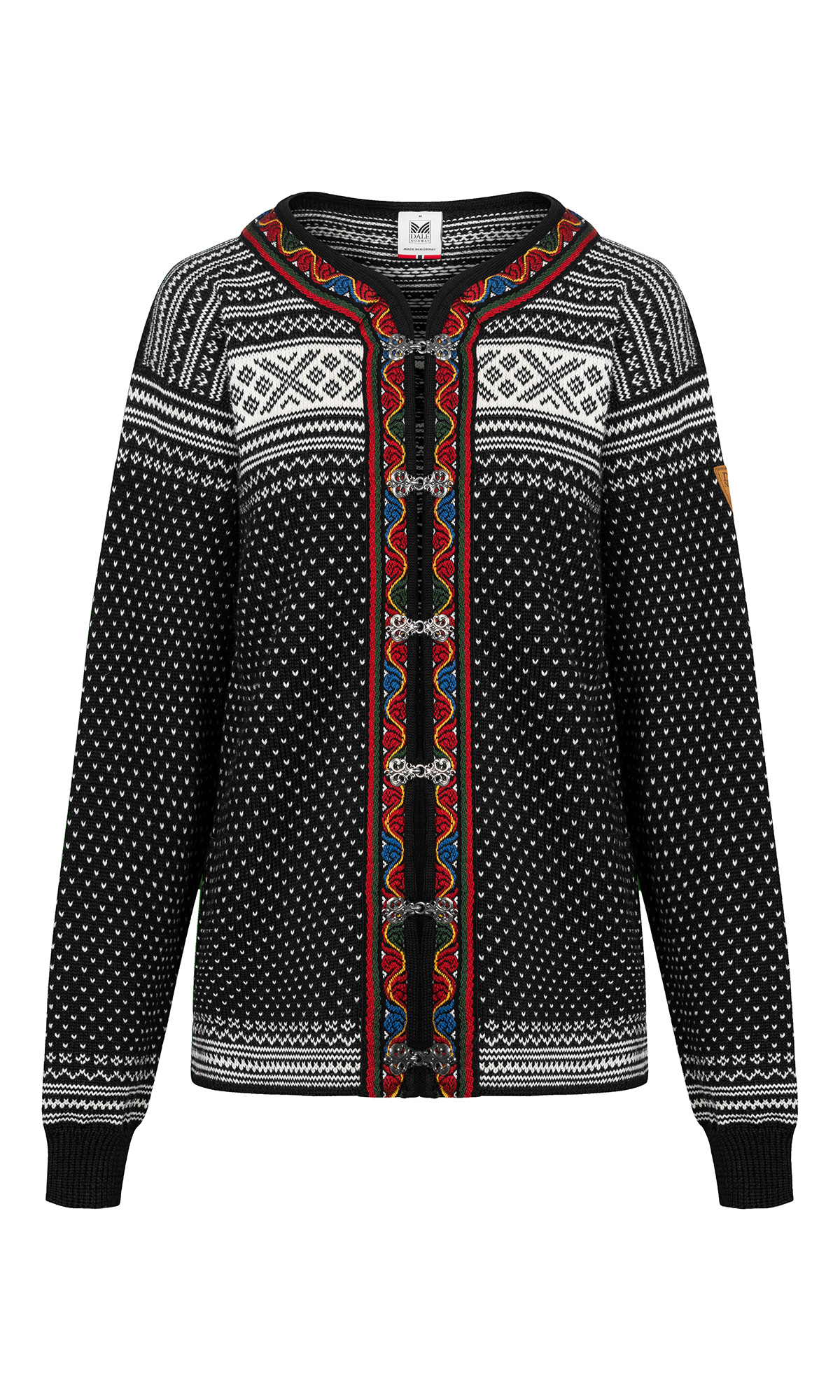 Setesdal lusekofte - norsk ull Sort