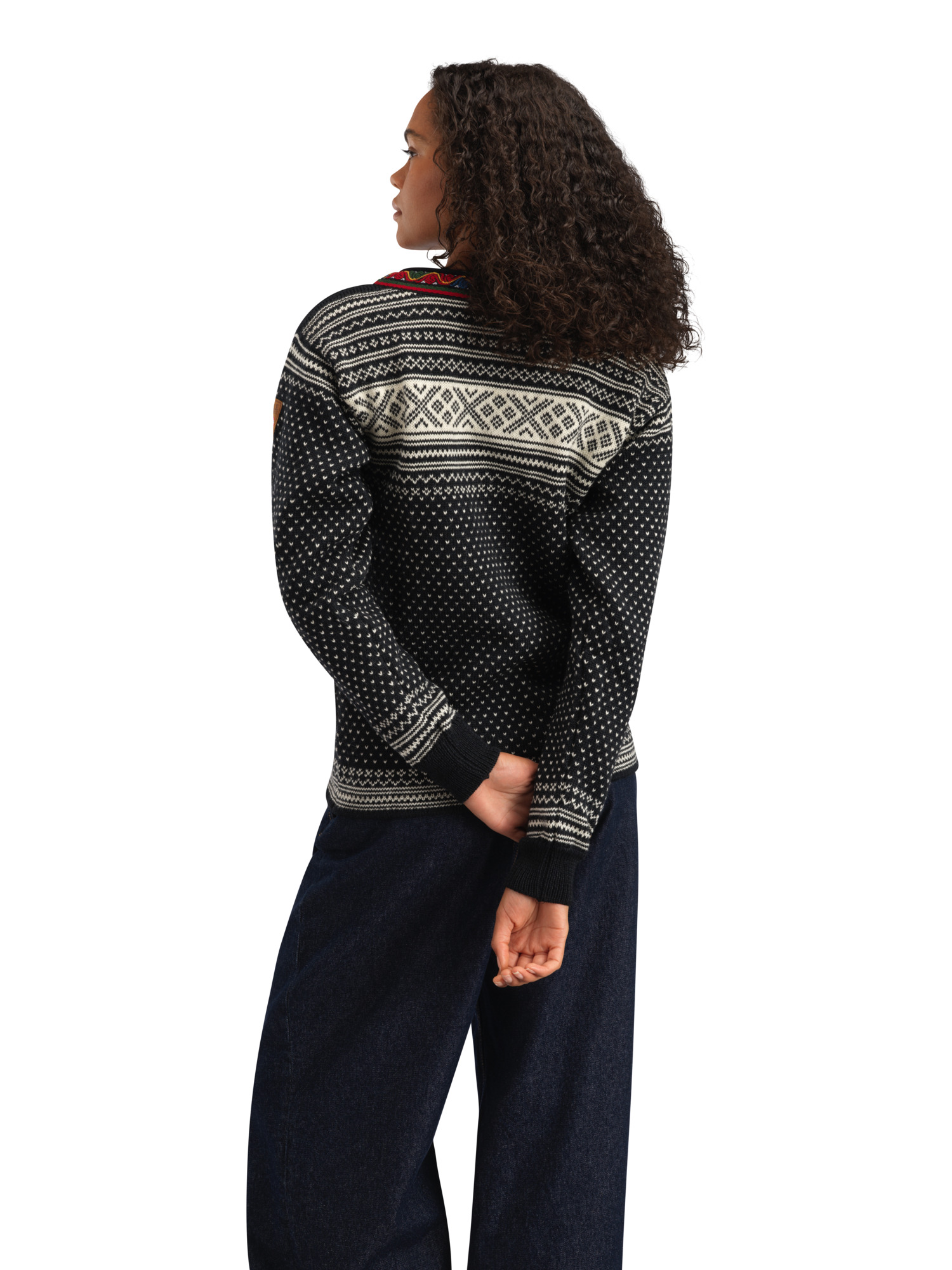 Setesdal lusekofte - norsk ull Sort