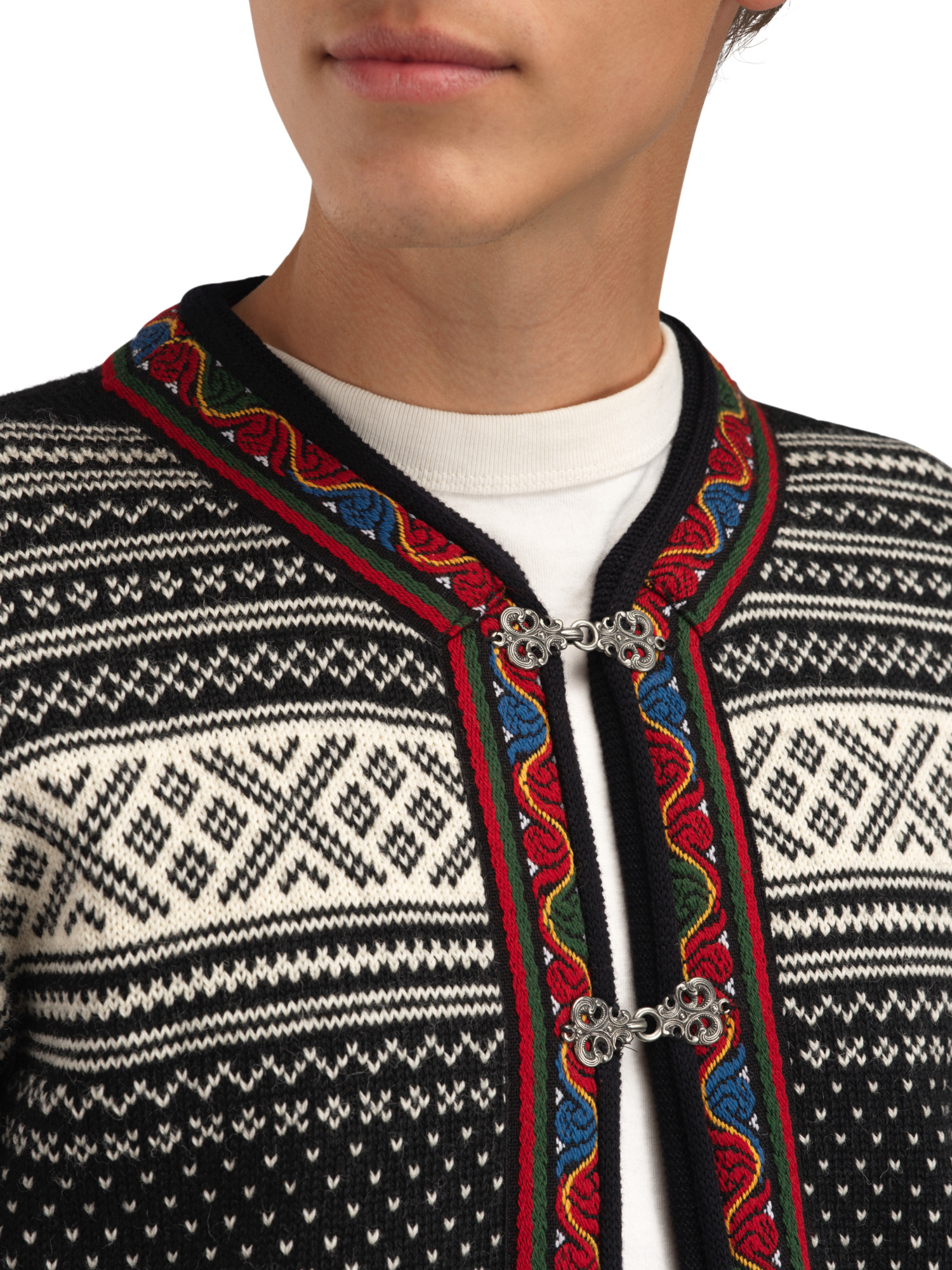 Setesdal lusekofte - norsk ull Sort