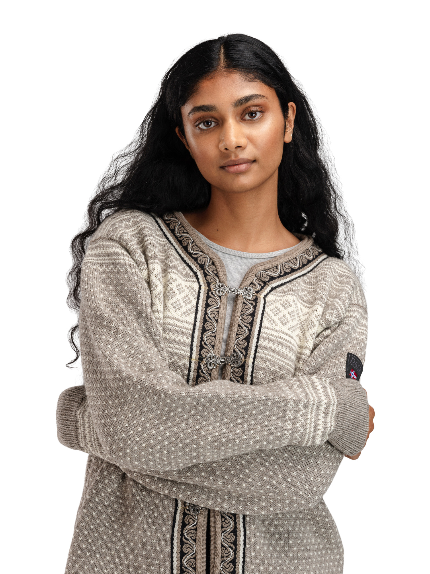 Setesdal lusekofte - norsk ull Naturlig Offwhite / Beige