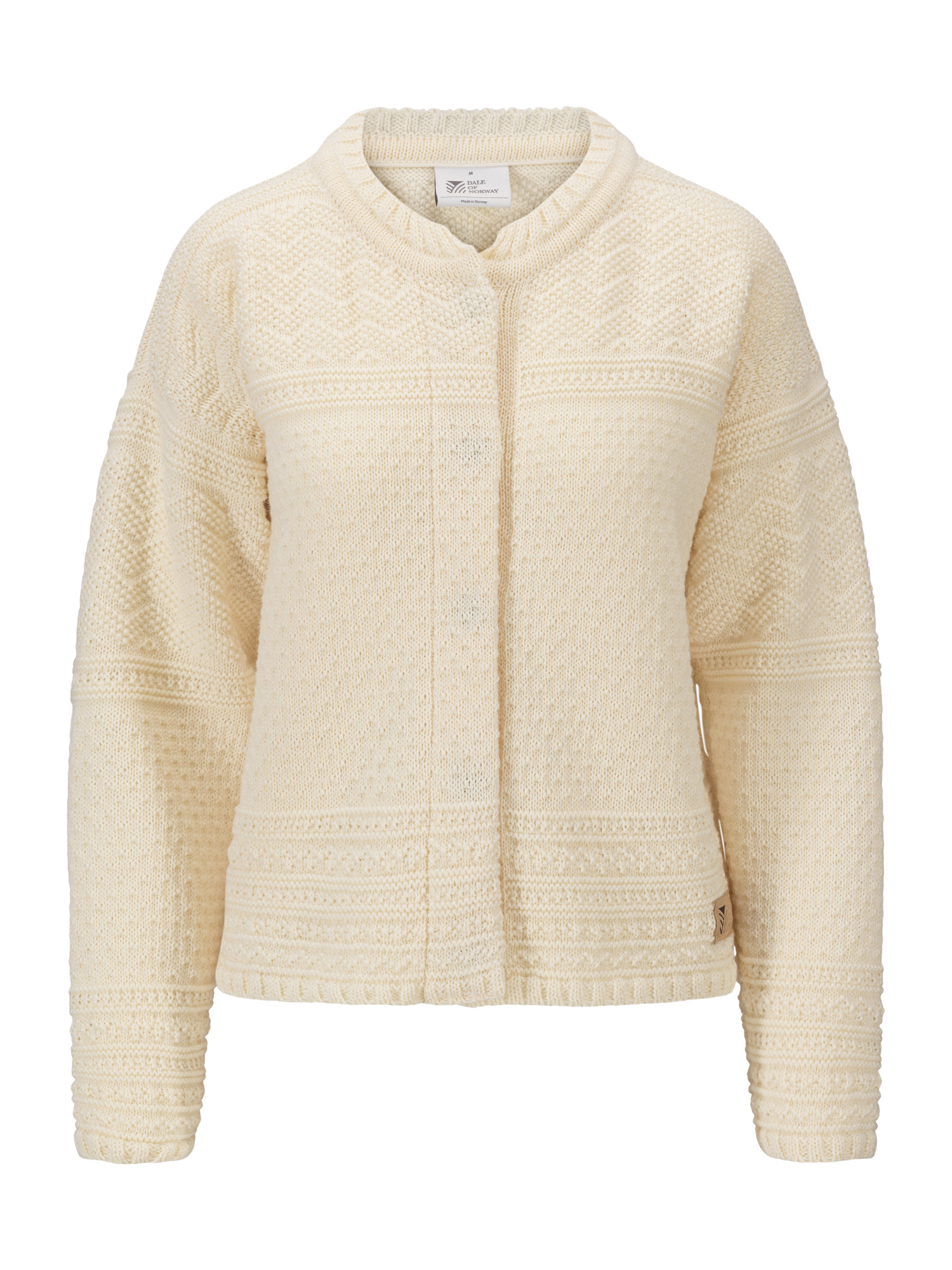 Lusa ullcardigan - norsk ull Offwhite