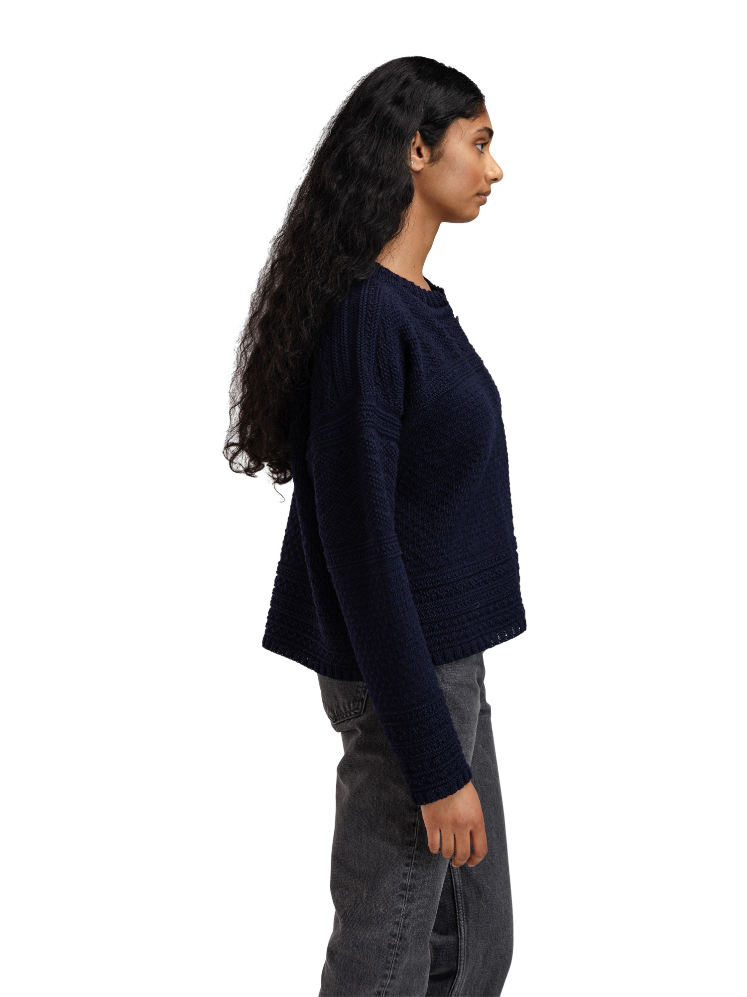 Lusa ullcardigan - norsk ull Navy