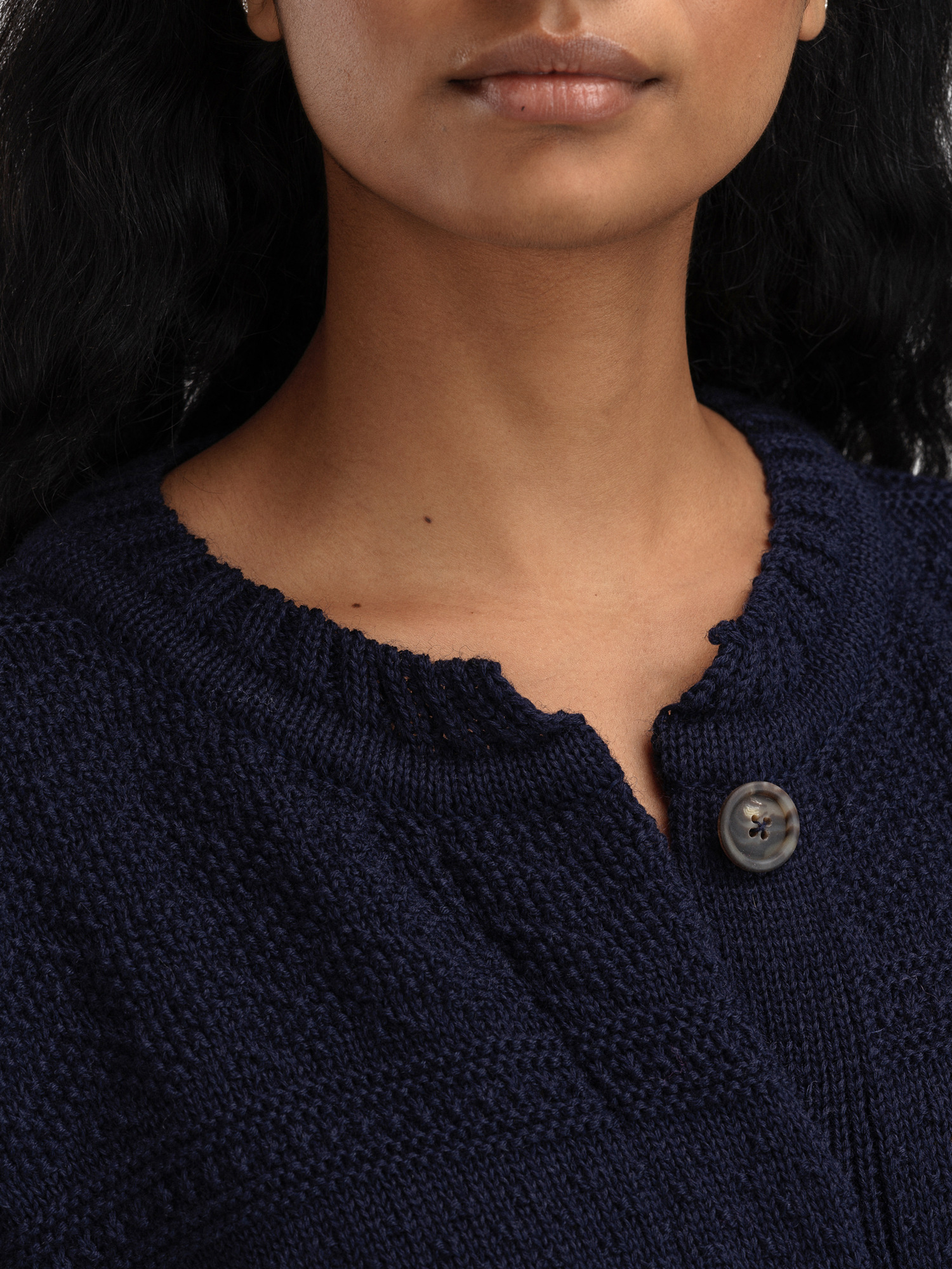 Lusa ullcardigan - norsk ull Navy