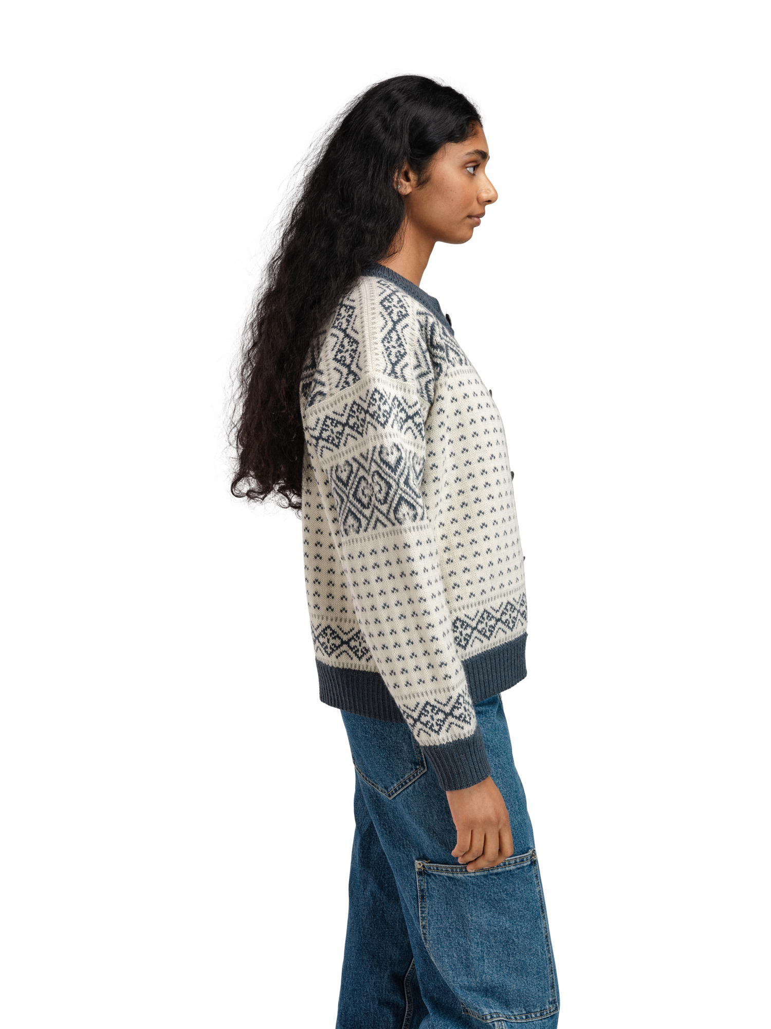 Hannah ullcardigan  Hvit