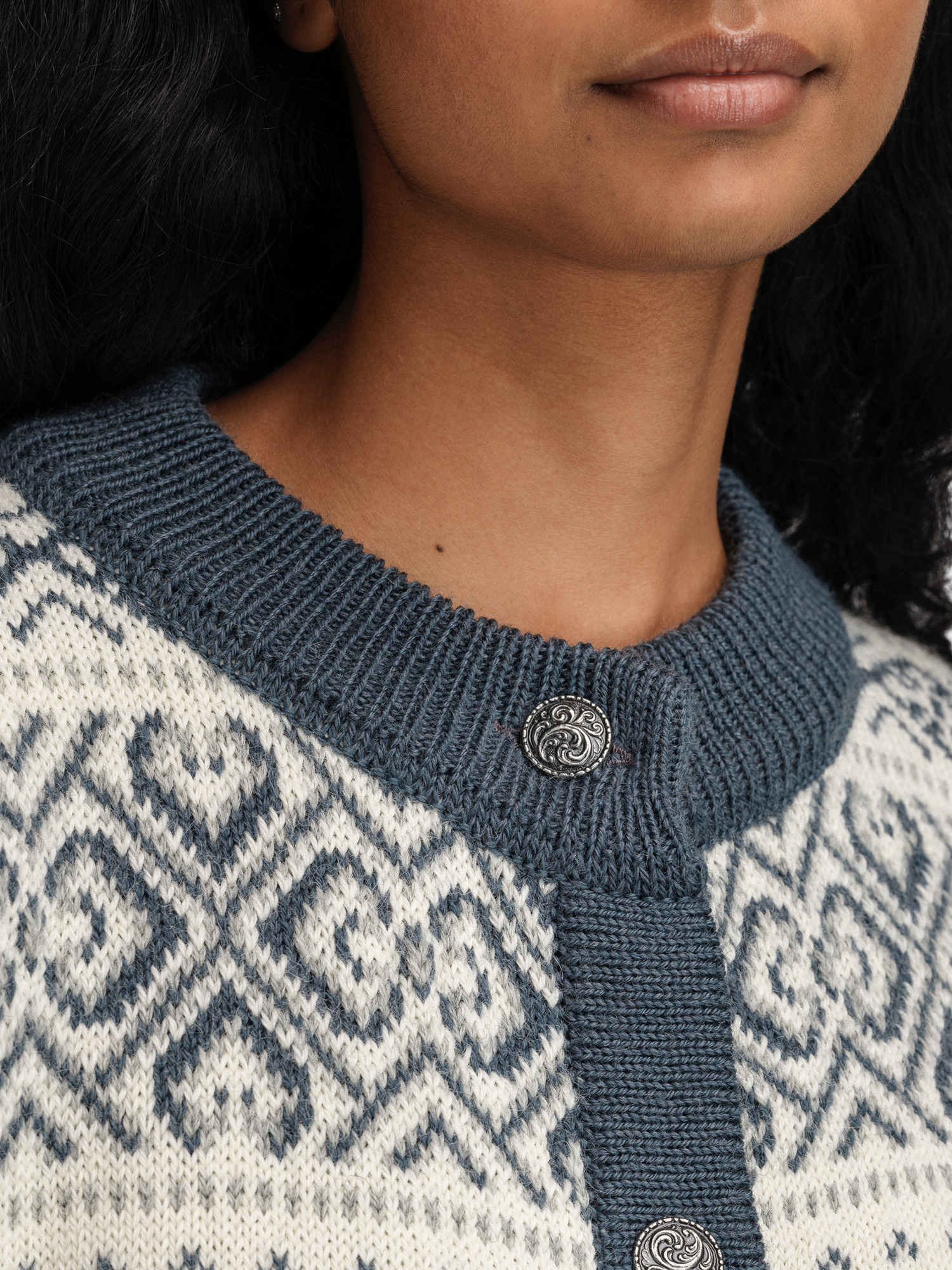 Hannah ullcardigan  Hvit