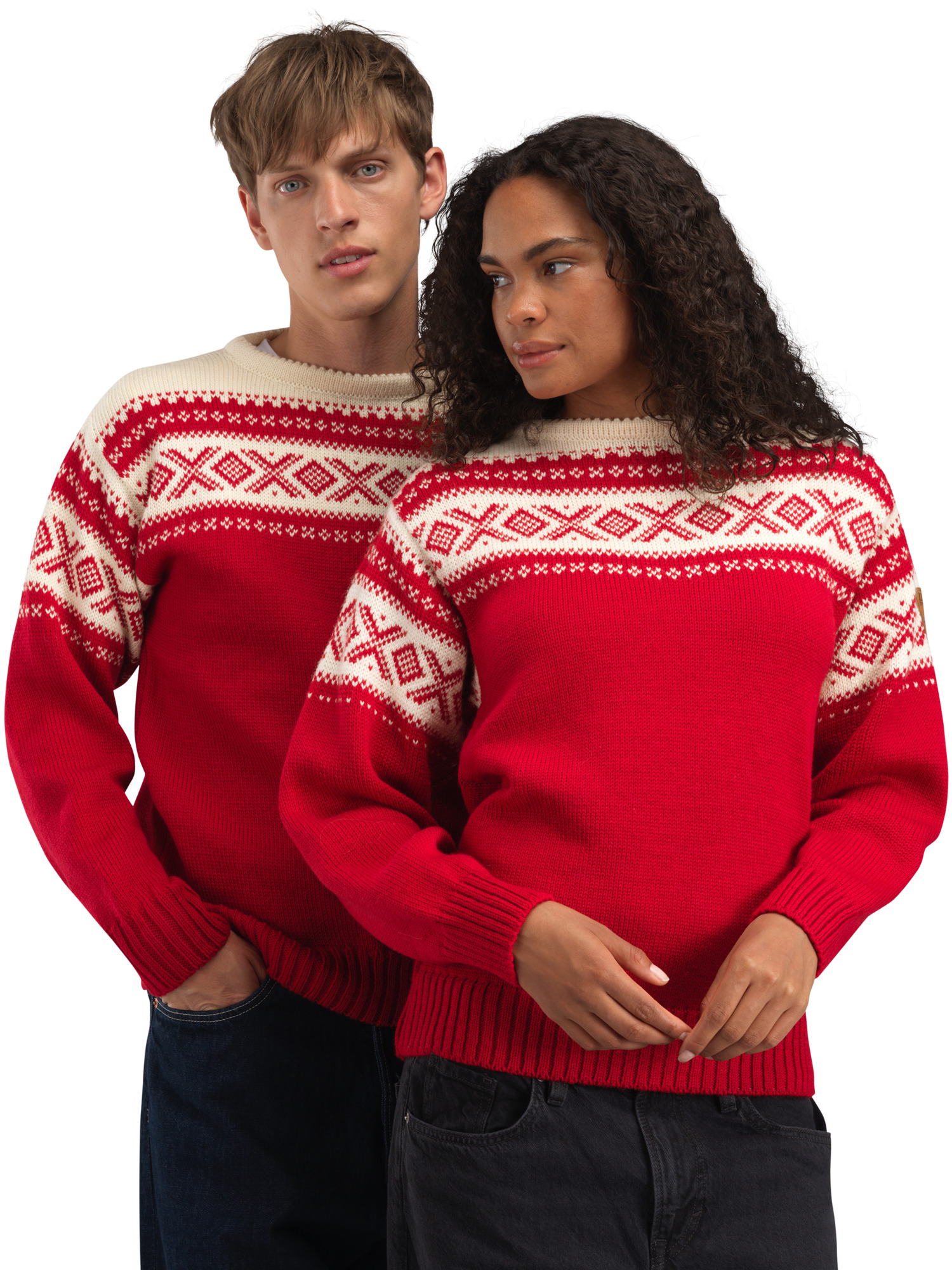 Cortina 1956 genser - norsk ull Rød