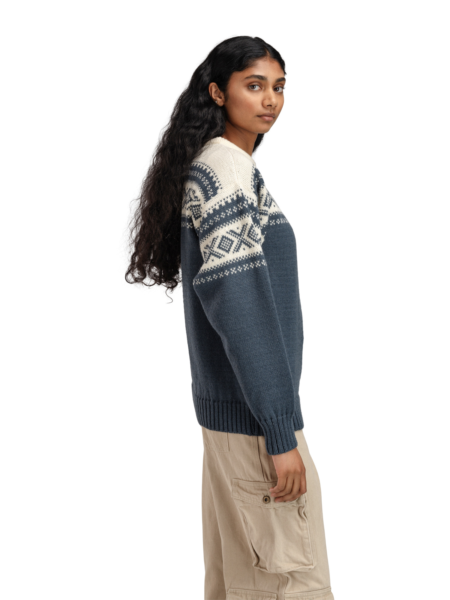 Cortina 1956 genser - norsk ull Blå