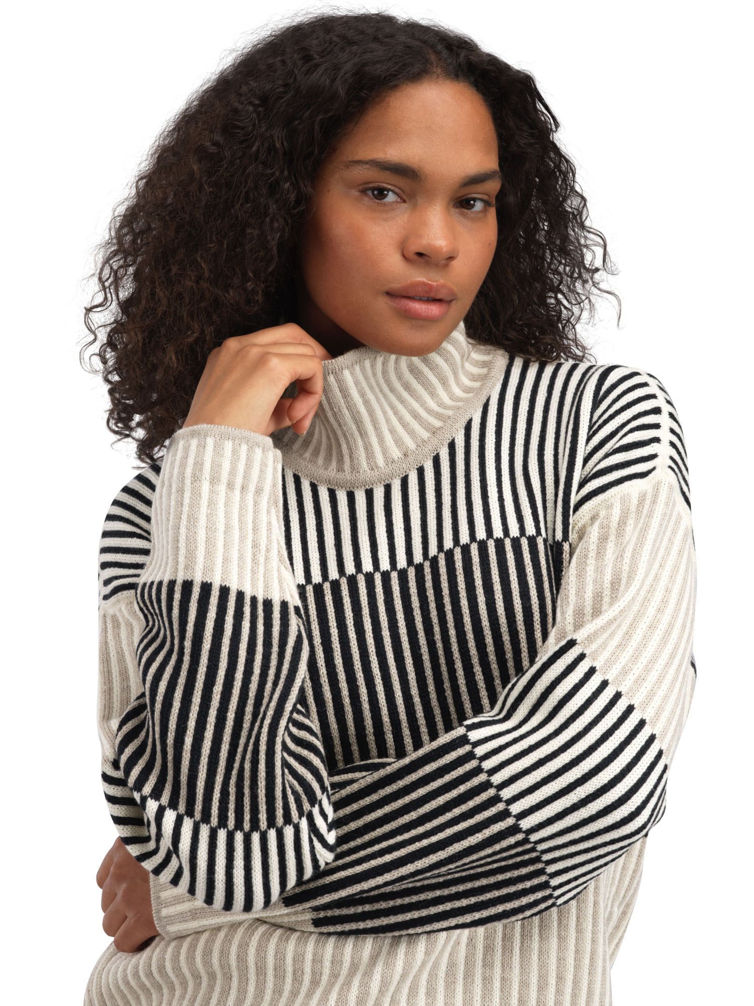 Skarstind ullgenser dame Beige Offwhite