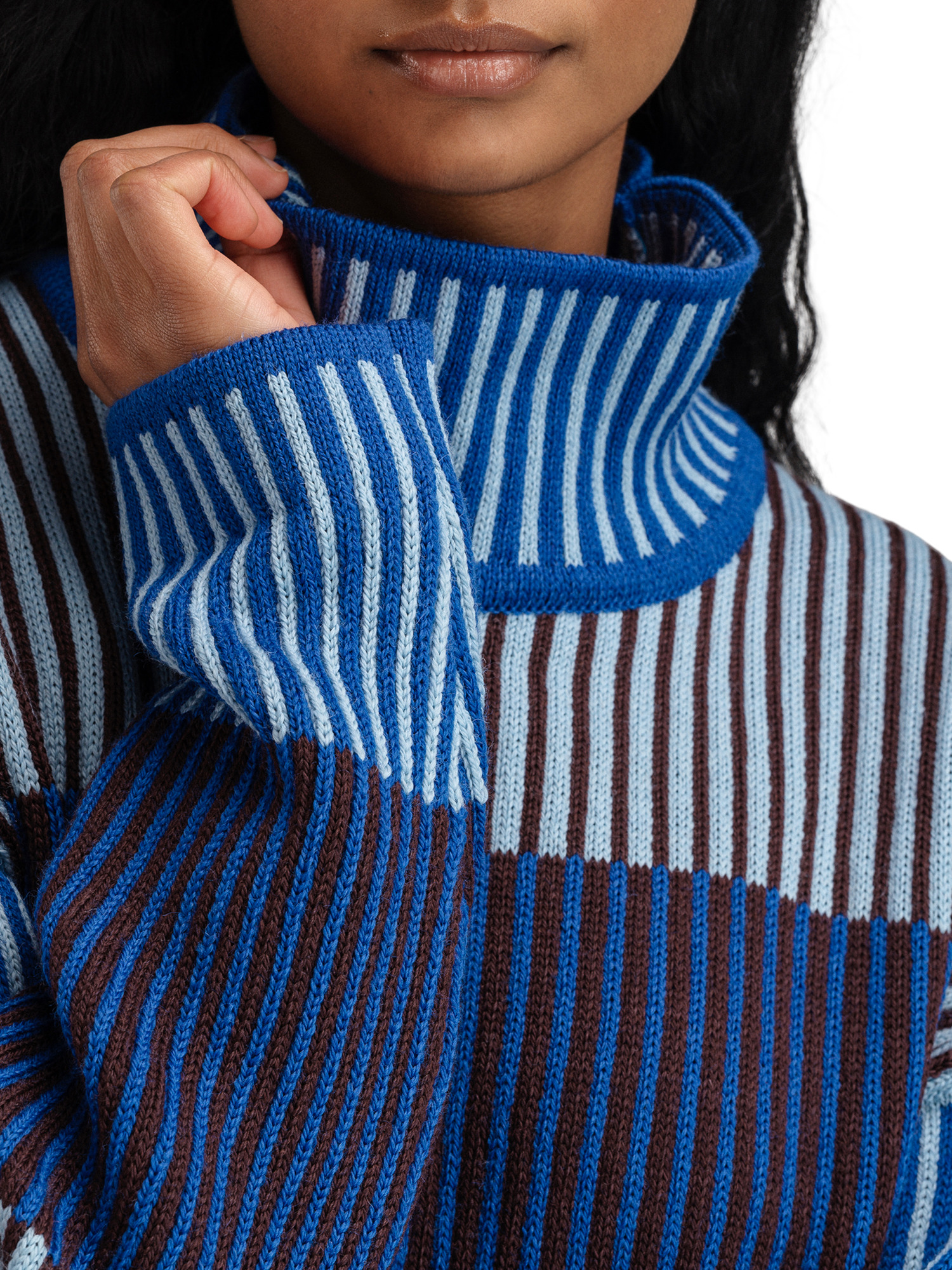 Skarstind ullgenser dame Blå