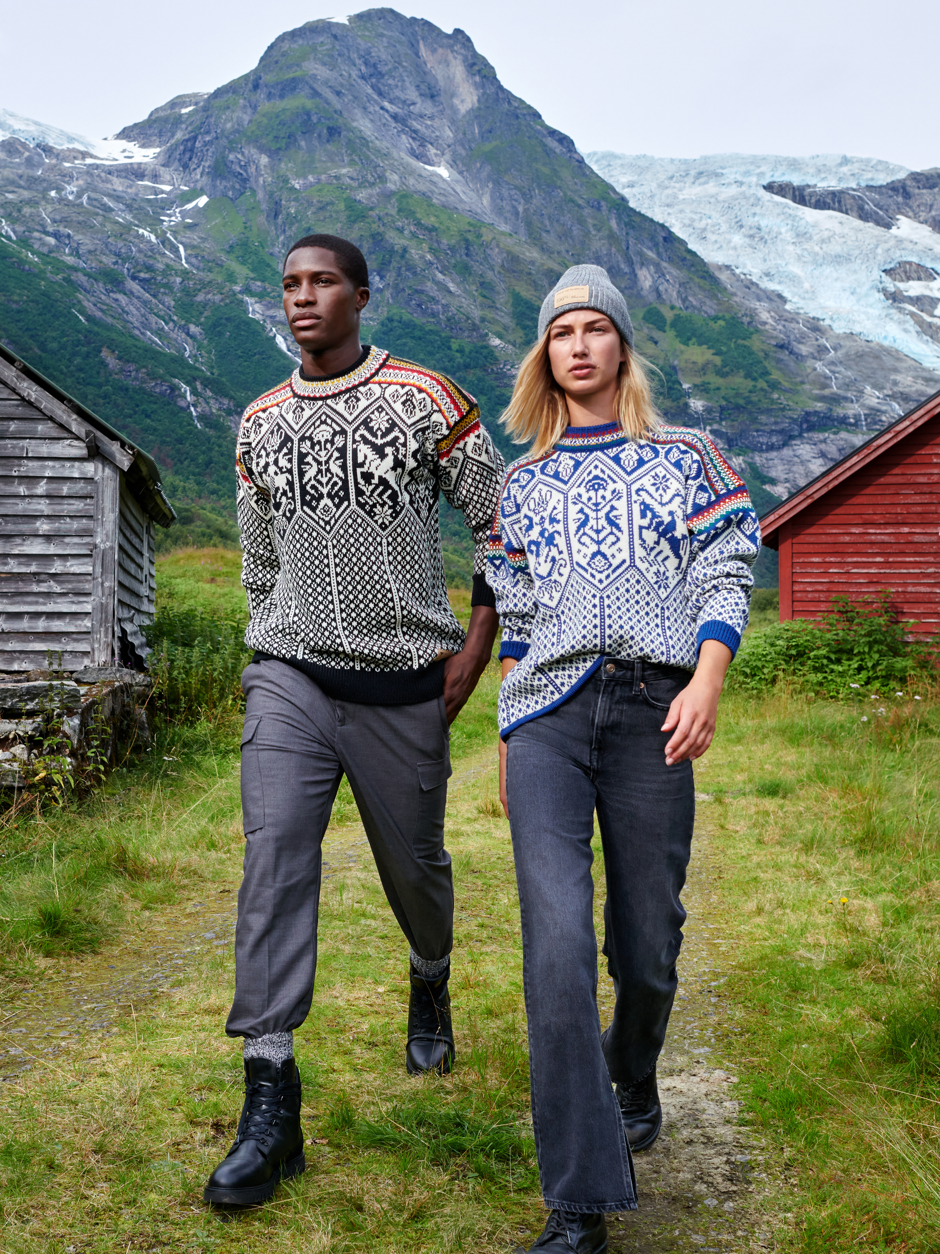 1994 Lillehammer ullgenser  Blå