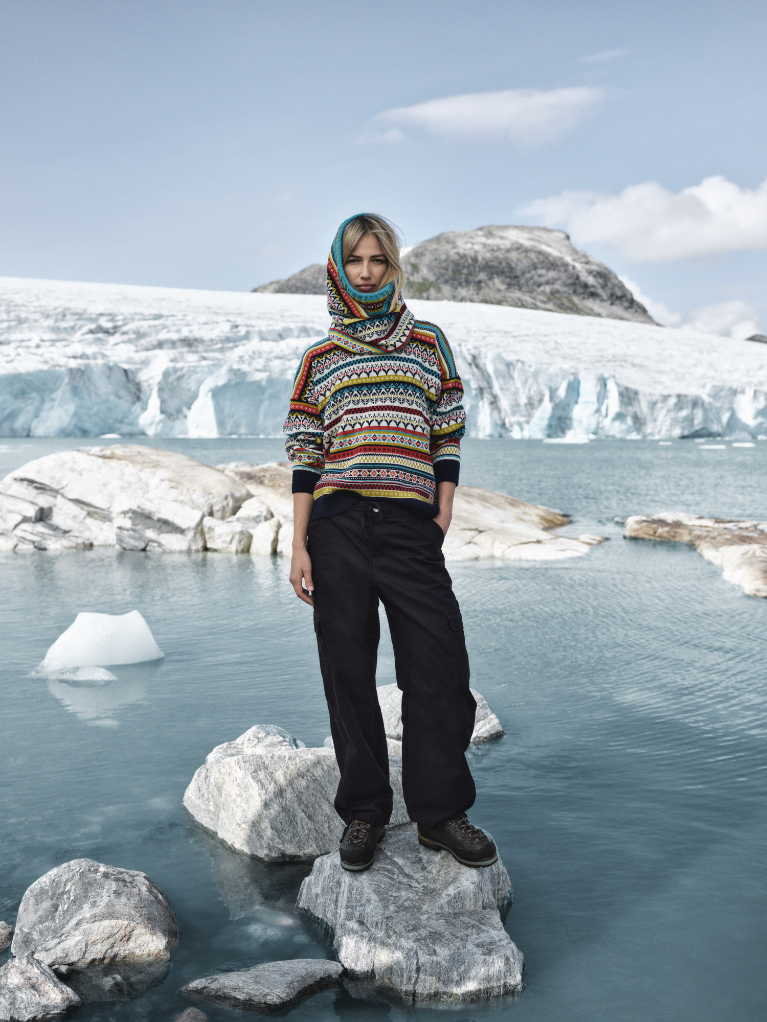 Utsira ullgenser dame Gul