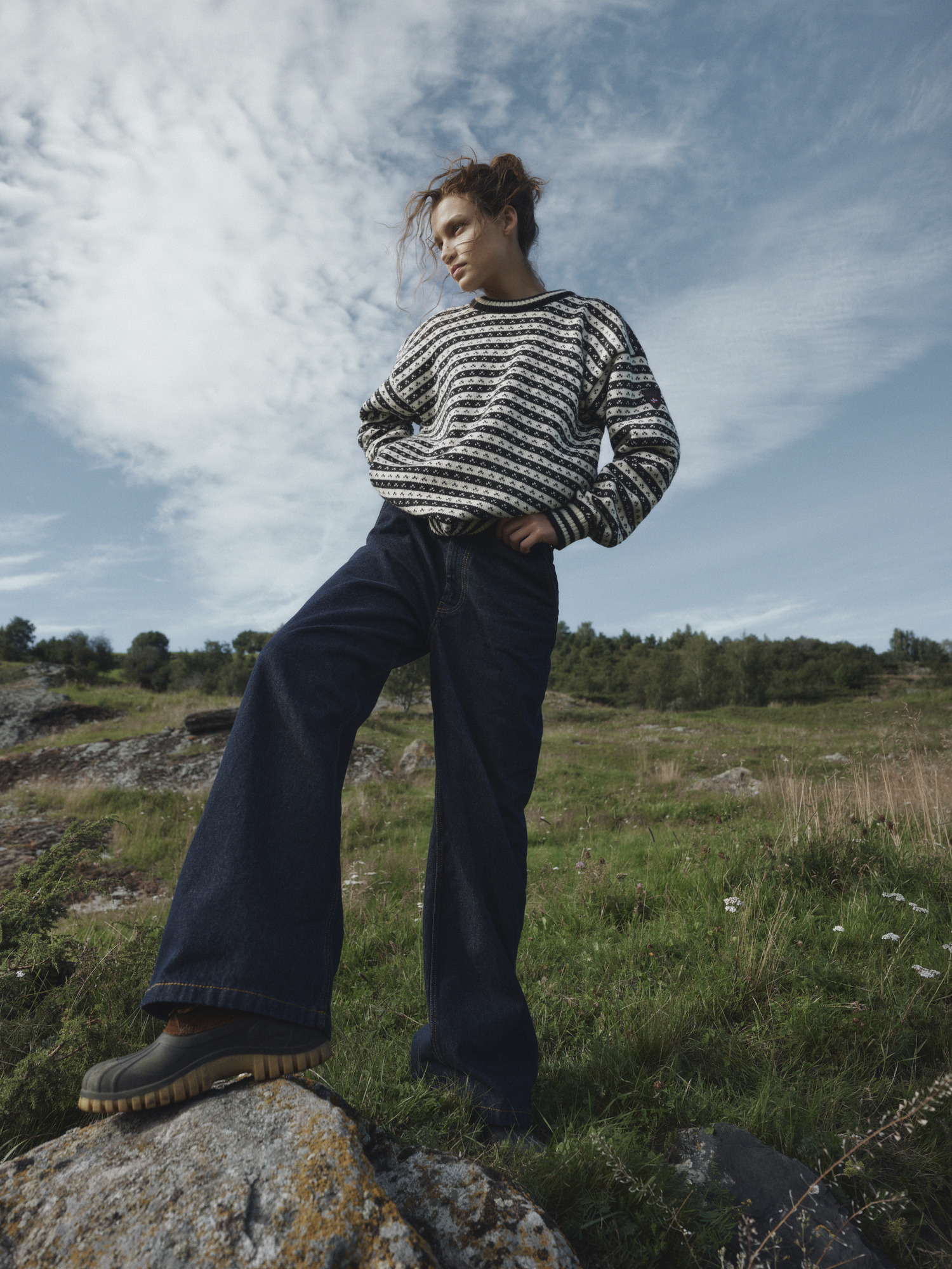 Skipsleia ullgenser - norsk ull Sort