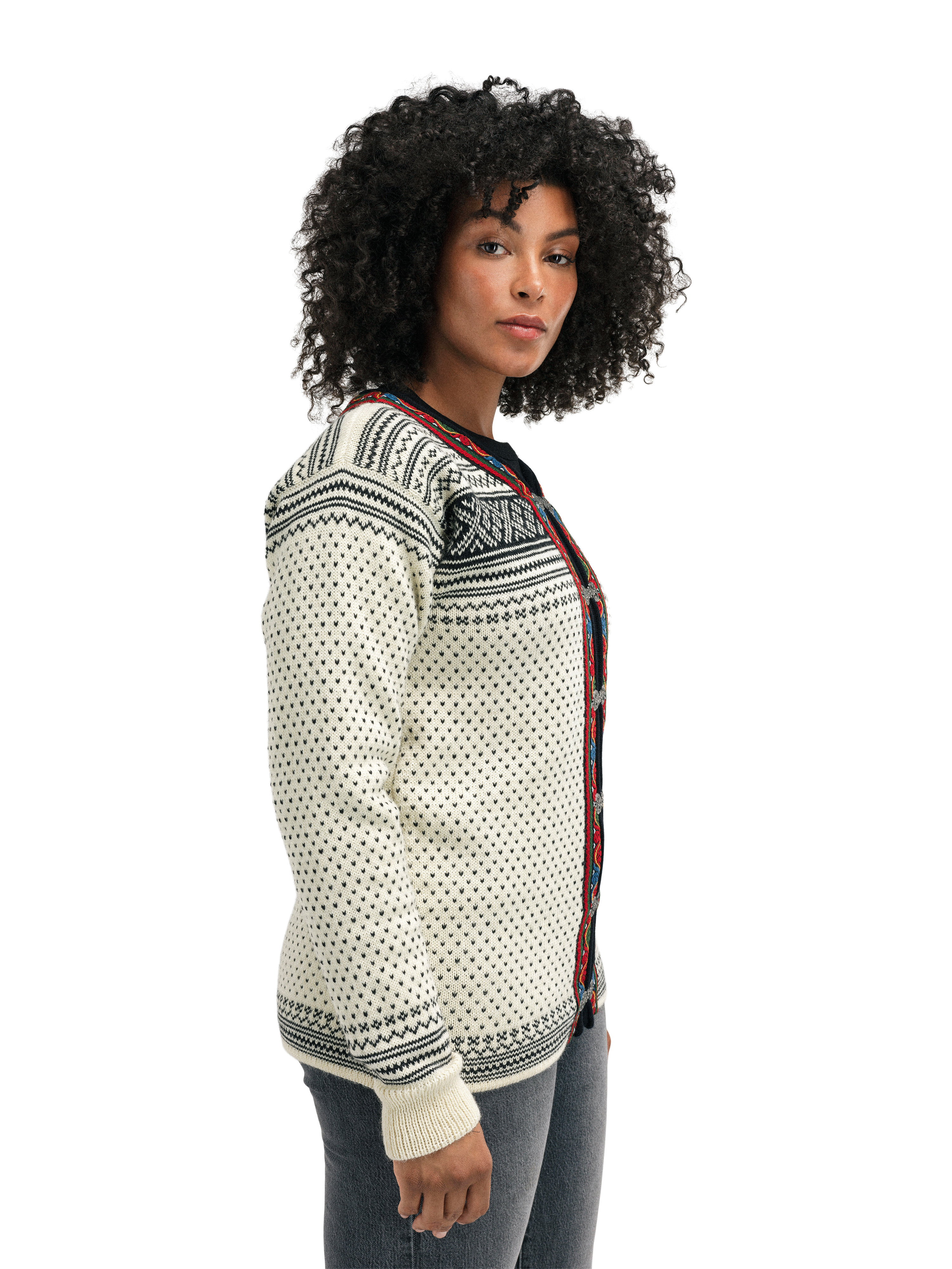 Setesdal lusekofte - norsk ull Offwhite